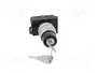 SPAMEL Interruptor rotativo con llave ST22 22mm Negro