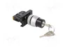 SPAMEL Interruptor rotativo con llave ST22 22mm Negro