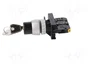 SPAMEL Interruptor rotativo con llave ST22 22mm Negro