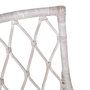 DKD Home Decor Silla de Ratán con Cojín Decapé Blanco