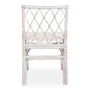 DKD Home Decor Silla de Ratán con Cojín Decapé Blanco