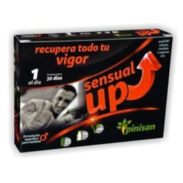 Pinisan Sensual Up 30 Cápsulas - Salud Sexual Masculina, Problemas de Erección, Deseo y Testosterona