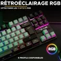 The G-Lab THE3760162055450 Teclado para juegos KEYZ CAESIUM RGB Gris y negro TKL