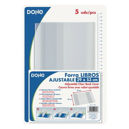 Forro Ajustable Pvc Trans.120Μ 29X53 Cm Pack De 5