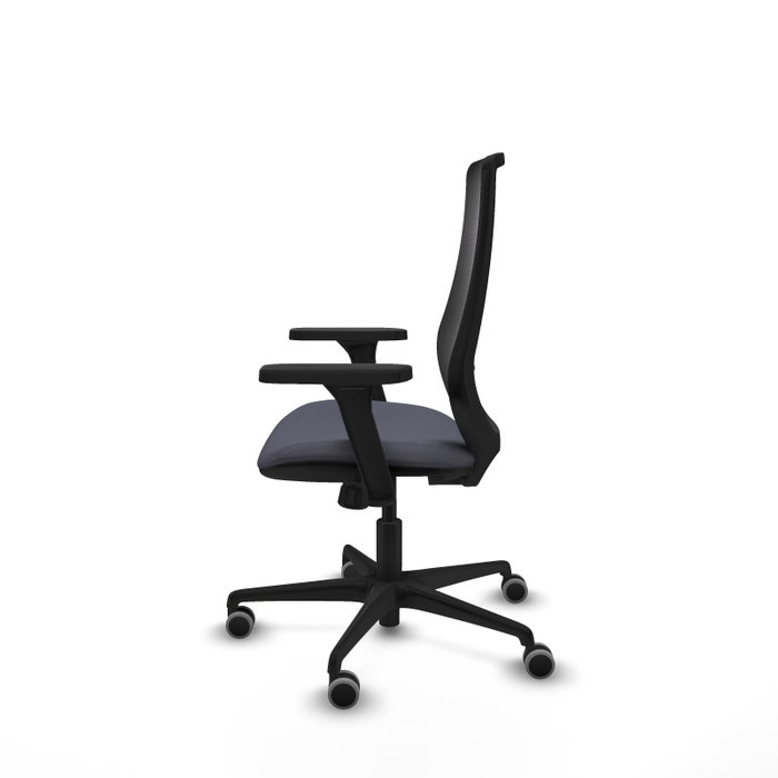 PIQUERAS Y CRESPO Silla de oficina Mardos con mecanismo Sincro, Gris oscuro y Negro