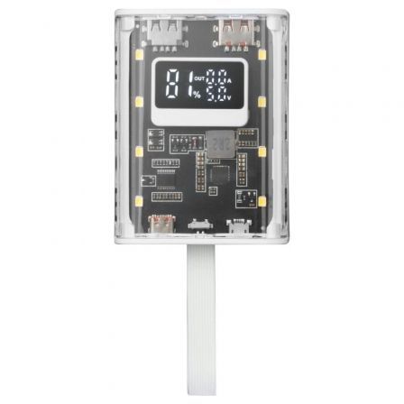 Mars Gaming Powerbank MPK-10K 10000mAh 22.5W Carga Rápida PD3.0 QC3.0 Blanca