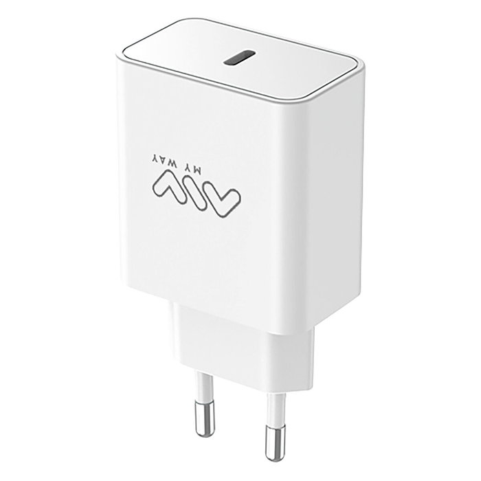 Myway Cargador de Pared MWACC0018 45W USB Tipo-C Blanco Myway Cargador de Pared MWACC0018 45W USB Tipo-C Blanco