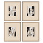 Cuadro Pintura Abstracto 4/M 44 X 50 cm (Set de 4)
