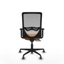 PIQUERAS Y CRESPO Silla de oficina Zulema Sincro/Traslack Naranja y Gris