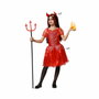 Disfraz Demonia Roja Fuego Infantil 3-4 Años Niña Halloween
