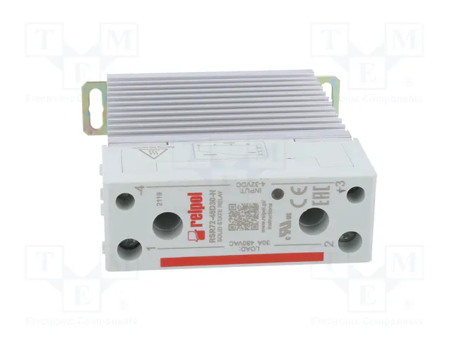 RELPOL RSR72-48D30-H Relé de semiconductor monofásico 30A 24-530VAC