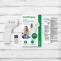 Medisana Termómetro sin contacto A79. Alarmas visuales (3 colores) y sonoras. Dispositivo médico certificado. 50 recuerdos. MED1697030228596