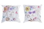 DKD Home Decor Cojines Surtidos Multicolor con Diseño Abstracto