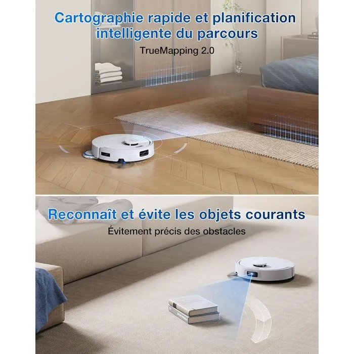 ECOVACS T30C Omni GEN2 Robot aspirador y fregador 25000 Pa Fregado agua caliente 75°C OZMO Turbo 2.0