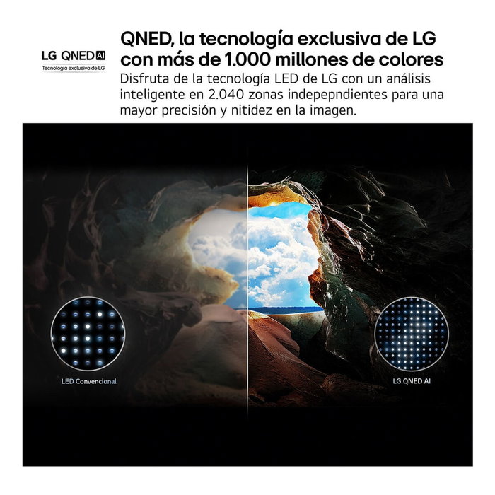 LG QNED 65QNED84A6C 65 pulg. Smart TV 4K UHD con Procesador α7 Gen8 AI y webOS 25 LG QNED 65QNED84A6C 65 pulg. Smart TV 4K UHD con Procesador α7 Gen8 AI y webOS 25
