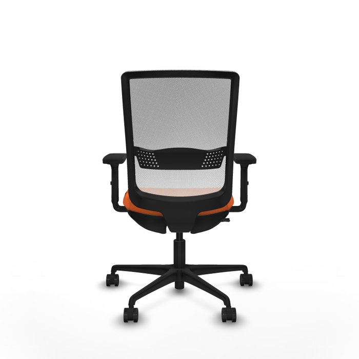 PIQUERAS Y CRESPO Silla Haches Naranja y Blanco