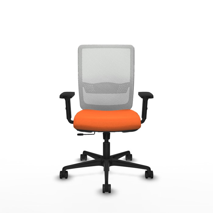 PIQUERAS Y CRESPO Silla Haches Naranja y Blanco