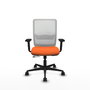 PIQUERAS Y CRESPO Silla Haches Naranja y Blanco