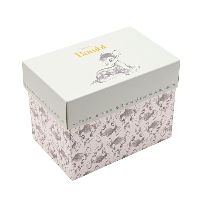 WIDDOP & CO Taza Bambi Disney Porcelana China Ilustraciones Elegantes Dorados