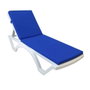 Atelier Del Sofa Cojín para Tumbona Azul 100x60x80 cm, poliéster 100% e IMPERTEX, Acolchado Espuma 4 cm, Resistente al Agua para Exterior