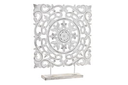 DKD Home Decor Decoración MDF y Metal Desgastado Blanco