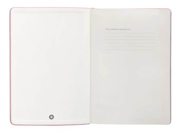 Antartik Cuaderno A5 Tapa Dura Hojas Lisas Rosa Pastel 100 Hojas 80 gr FSC