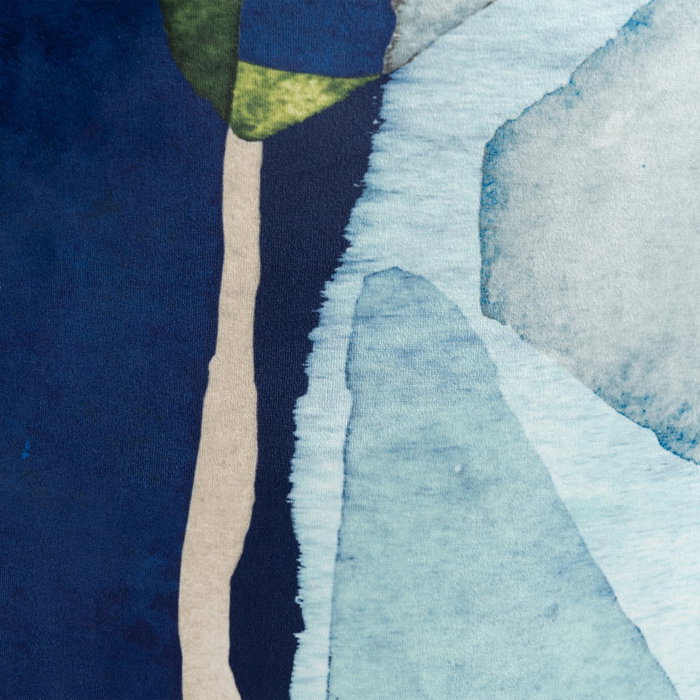 Silla Abstracto Verde-Beige Tejido-Metal 58 X 52 X 77 cm (Set de 2)