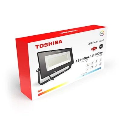 Toshiba Proyector LED de 150W, 6500K, Negro, IP65, para Iluminacion Exterior e Interior