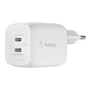 Belkin WCH011vfWH Boost Charge Pro 45W Doble USB-C GaN Blanco