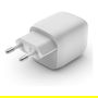 Belkin WCH011vfWH Cargador GaN 45W Dual USB-C PD 3.0 PPS, Carga Rápida 25W+20W para Portátil/Smartphone/Tablet, Blanco