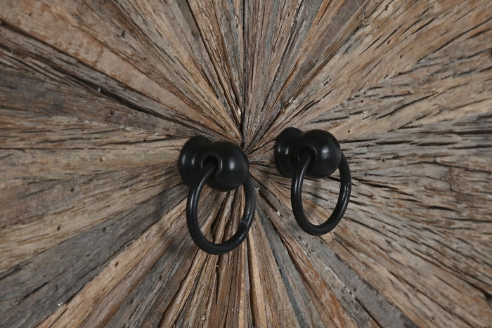 DKD Home Decor Railwood 2c24 Armario Natural 90 x 180 x 45 cm