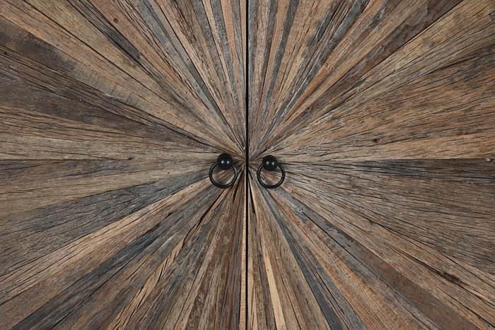 DKD Home Decor Railwood 2c24 Armario Natural 90 x 180 x 45 cm