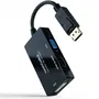Nano Cable 10.16.3301-ALL Conversor DisplayPort Macho a HDMI Hembra, DVI Hembra, VGA Hembra 20cm Negro