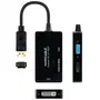 Nano Cable 10.16.3301-ALL Conversor DisplayPort Macho a HDMI Hembra, DVI Hembra, VGA Hembra 20cm Negro