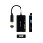 Nanocable Conversor DisplayPort a HDMI/DVI/VGA 20 cm Negro