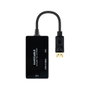 Nanocable Conversor DisplayPort a HDMI/DVI/VGA 20 cm Negro