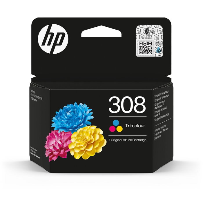 HP 308 Cartucho de Tinta Tricolor Original HP 308 Cartucho de Tinta Tricolor Original
