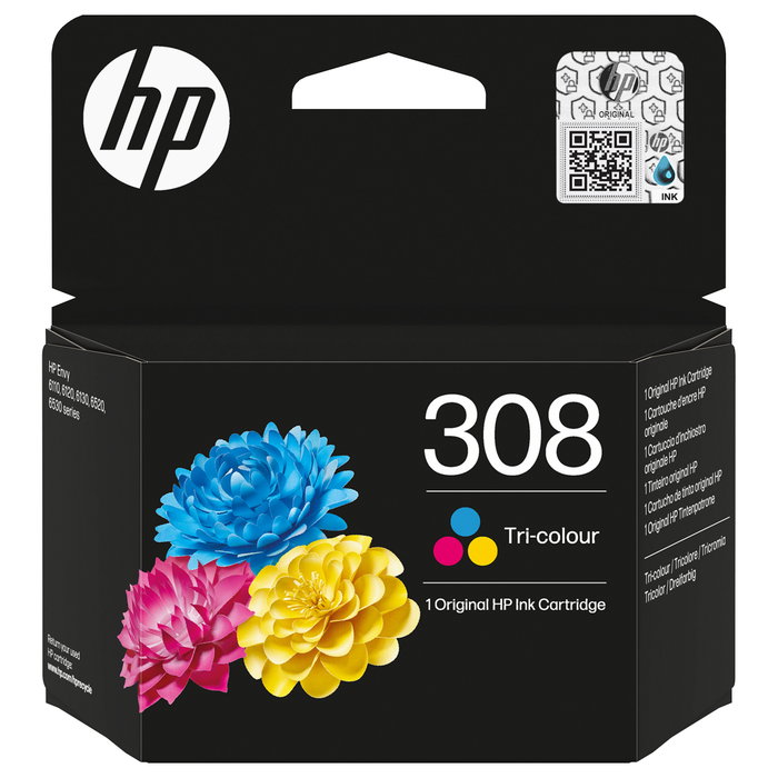 HP 308 Cartucho de Tinta Tricolor Original HP 308 Cartucho de Tinta Tricolor Original