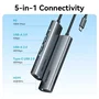 Vention Docking USB Tipo-C TGLHB 1x USB-C 2x USB 1x HDMI 4K 1x USB-C PD Gris