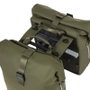Basil Soho Alforjas Dobles 41L Verdes con Tira LED para Bicicleta
