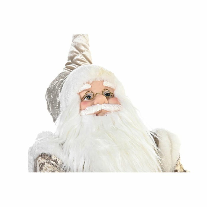 DKD Home Decor Figura de Trineo con Papá Noel Champán y Gris DKD Home Decor Figura de Trineo con Papá Noel Champán y Gris