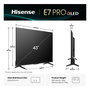 Hisense 43E77Q PRO Smart TV QLED 43 Pulgadas 4K Ultra HD 144 Hz WiFi Bluetooth HDR10+ Dolby Atmos