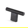 Viefe Tirador Pomo Graf Mini T Aluminio Efecto Inox para Muebles y Cajones