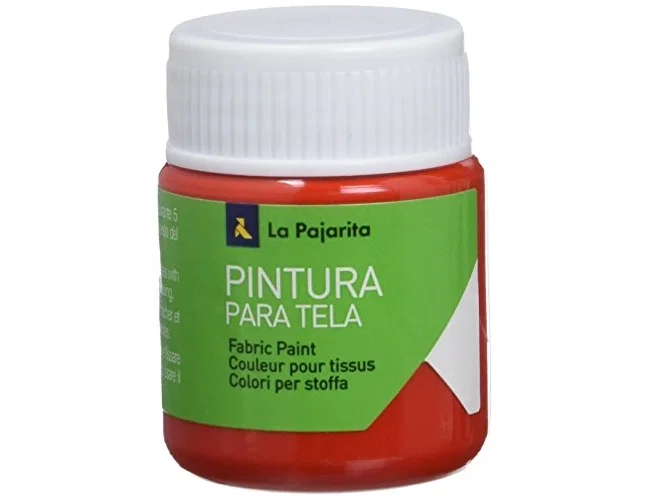 La Pajarita Pintura para Tela Escarlata Set de 6 botes de 25 ml La Pajarita Pintura para Tela Escarlata Set de 6 botes de 25 ml