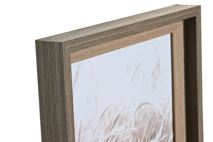 DKD Home Decor Marco de Fotos 25x3,5x30 Marrón con Cristal