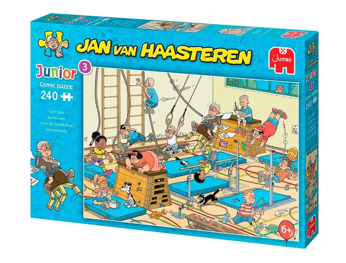 Jumbo Puzle Jumbo Jan Van Haasteren Clase de Gym 240 Piezas Jumbo Puzle Jumbo Jan Van Haasteren Clase de Gym 240 Piezas