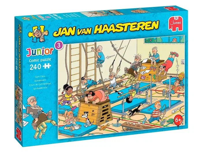 Jumbo Puzle Jumbo Jan Van Haasteren Clase de Gym 240 Piezas Jumbo Puzle Jumbo Jan Van Haasteren Clase de Gym 240 Piezas