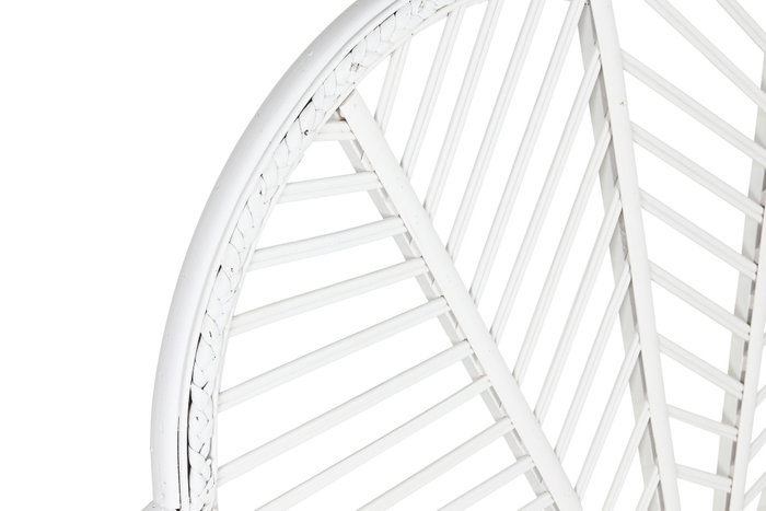DKD Home Decor Cabecero de Bambú y Ratán Blanco para Cama de 90-105 cm