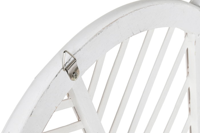 DKD Home Decor Cabecero de Bambú y Ratán Blanco para Cama de 90-105 cm