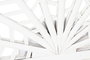 DKD Home Decor Cabecero de Bambú y Ratán Blanco para Cama de 90-105 cm